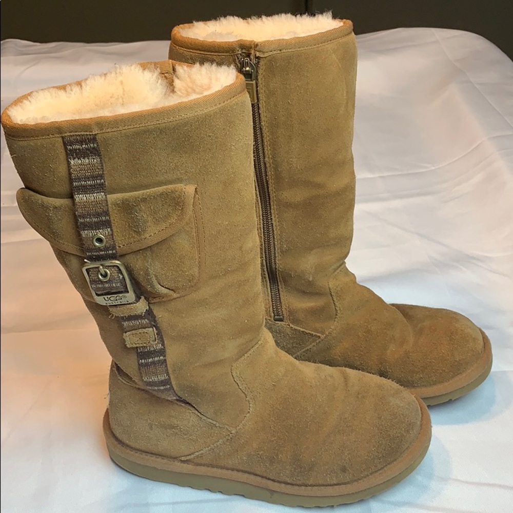 UGG Australia Kids Retro Cargo Chestnut Boots